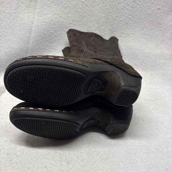 Merrell Womens Dark Brown EXPRESSO Suede Leather Mid-Calf Boots Size 6.5 - Picture 4 of 7